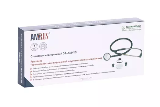 Стетоскоп Amrus 04-АМ410 PP медицинский фиолетовый