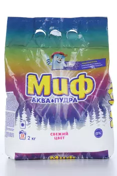 Стиральный порошок Миф, автомат, колор, свежий цвет, 2 кг