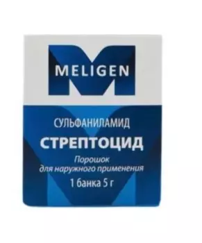 Стрептоцид, 5 г, порошок для наружного применения банка