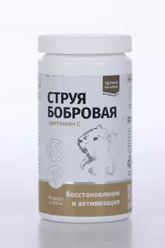 Струя бобровая + Вит С Восстановление и активизация, 500 мг, 90 шт, капсулы Натурведъ