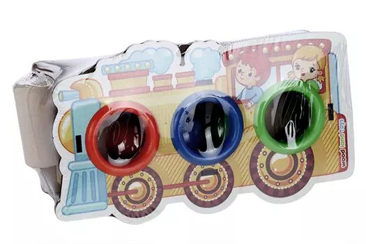 Стучалка-сортер «Паровоз», с молотком, МИКС, шарики: 3 см