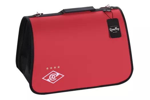 Сумка переноска д/животных LionPets СПАРТАК SM-21 красный (42x25x28 см)