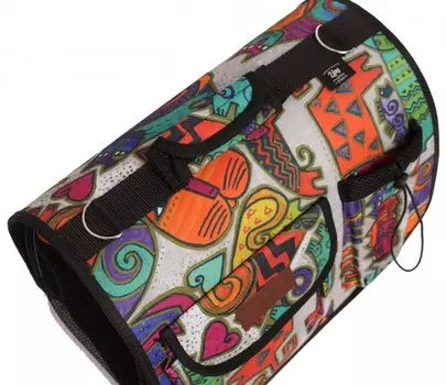 Сумка переноска д/животных Премиум Lion LM6401 с карманами Размер 2 (40x27x26 см)