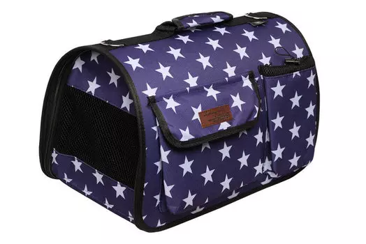 Сумка переноска д/животных Премиум Lion LM6443 с карманами Размер 2 (40x27x26 см)