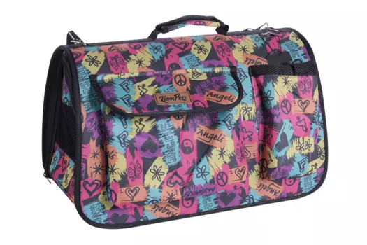 Сумка-переноска д/животных Премиум Lion LM6470-4 с карманами