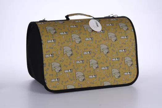 Сумка-переноска раскладная каркасная, 46 х 28 х 29 см, ткань ПВХ микс цветов