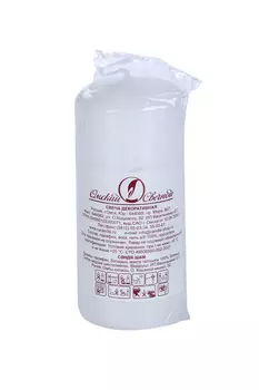 Свеча-цилиндр Омский свечной завод 4х9 см, 11 ч, 90 г, белая