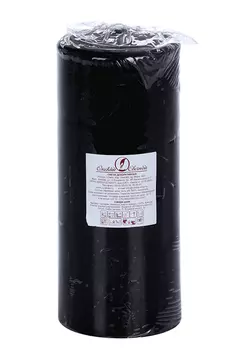 Свеча-цилиндр Омский свечной завод 8х20 см/90 ч/795 г/черная