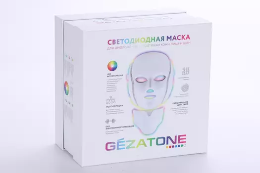 Светодиодная маска д/омоложения кожи лица m 1090 Gezatone (1301247)