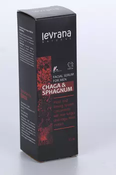 Сыворотка Леврана Чага энд Сфагнум экстр древ гриба/таежн мха д/лица мужская, 30 мл