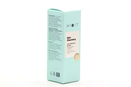 Сыворотка MIXIT SKIN CHEMISTRY Niacinamide 10% + Zinc 0,5% Serum себорегулир, 30 мл, (SKU0011202000)