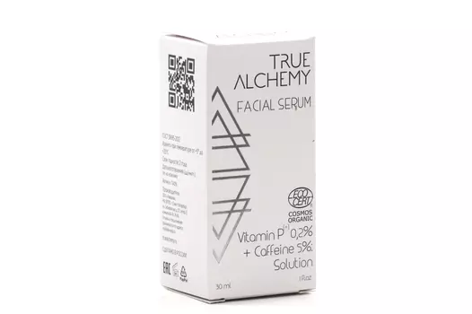 Сыворотка Тру Алкеми Витамин Р 0,2%/Кофеин 5% Солюшн д/лица, 30 мл