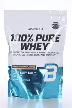 Сывороточный протеин BioTechUSA 100% Pure Whey шоколад-кокос, 454 г