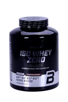 Сывороточный протеин изолят BioTechUSA Iso Whey Zero Black шоколад, 2 270 г