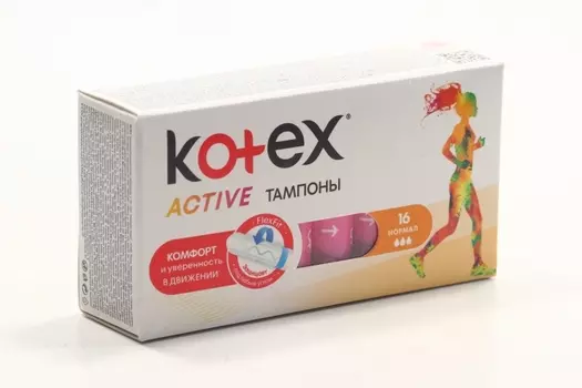 Тампоны Котекс Эктив нормал, 16 шт