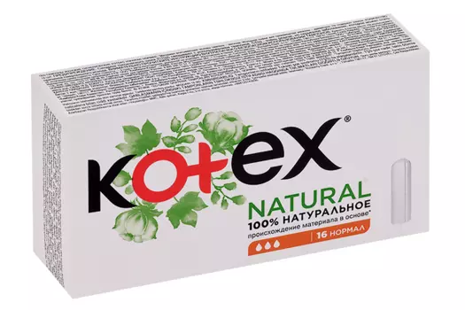 Тампоны Котекс Natural нормал, 16 шт