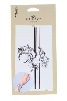 Тату-браслет переводной MIAMITATS Moon Floral Bracelet (0889)