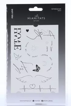 Тату переводные MIAMITATS Feel love (middle) (1764)