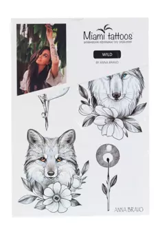 Тату переводные MIAMITATS Wild by Anna Bravo (xxl) (2143)