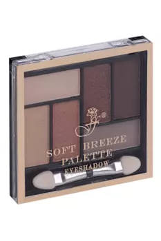 Тени FFLEUR SOFT BREEZE PALETTE д/век цветные 6 цветов №2 6,5 г