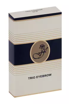 Тени FFLEUR TRIO EYEBROW д/век компактные матовые 3-х цветные №1 4 г