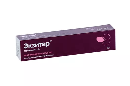 Тербинафин Экзитер 1 %, 15 г, крем для наружного применения