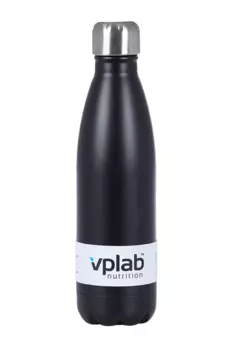 Термобутылка VPLAB металл 500 мл, черный