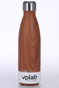 Термобутылка VPLAB металл 500 мл, дерево