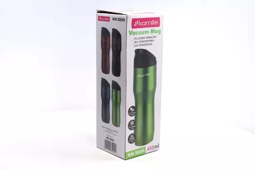 Термокружка Kamille из нерж стали красная 450 мл