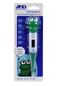 Термометр электронный Эй Энд Ди DT-624 лягушка