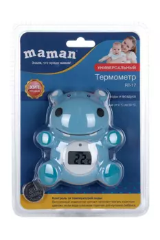 Термометр Maman RT-17 д/воды бегемотик