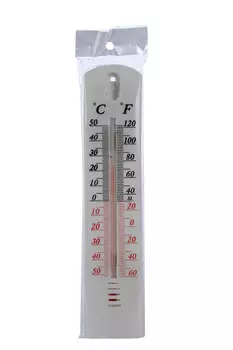 Термометр уличный спиртовой белый
