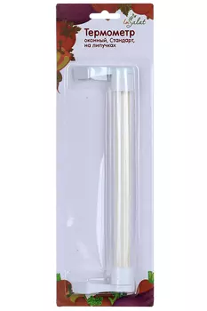 Термометр уличный спиртовой оконный белый