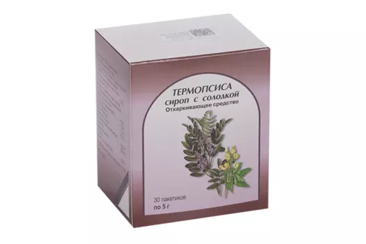 Термопсиса сироп с солодкой, 5 г, 30 шт