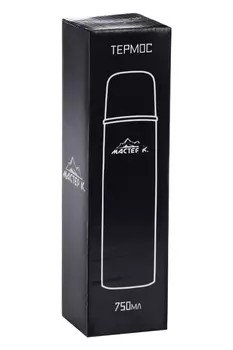 Термос Мастер К , 750 мл сохраняет тепло 24 ч, красный