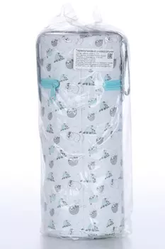 Термоупаковка Бэйбионо универсальная для бутылочек, светло-бирюзовый серый белый