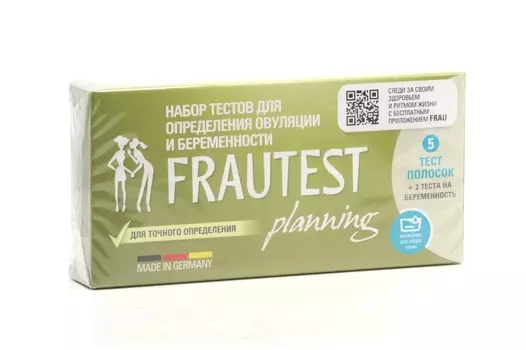 Тест Фрау на овуляцию и беременность, 5 шт, +2
