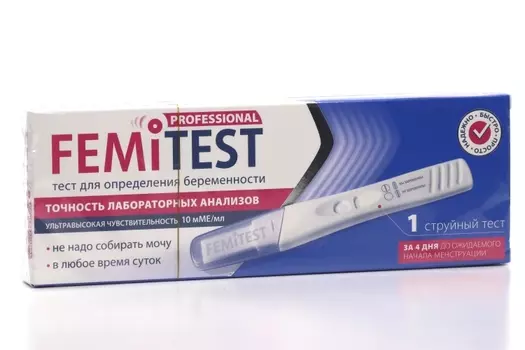 Тест на опред беремен Фемитест Ультрачувствительный струйный