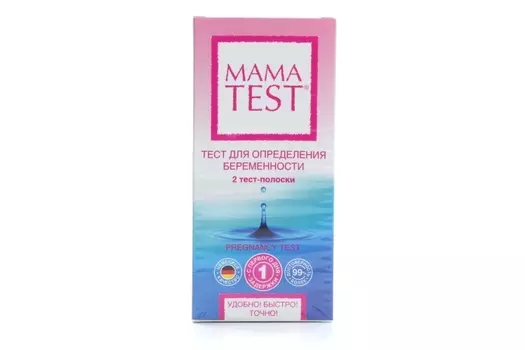 Тест на опред беремен Mama Test, 2 шт, арт 10215
