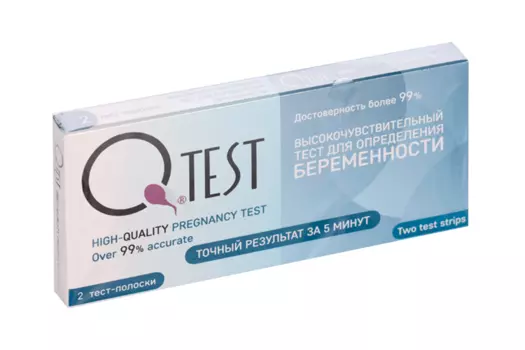 Тест на опред беремен Qtest, 2 шт