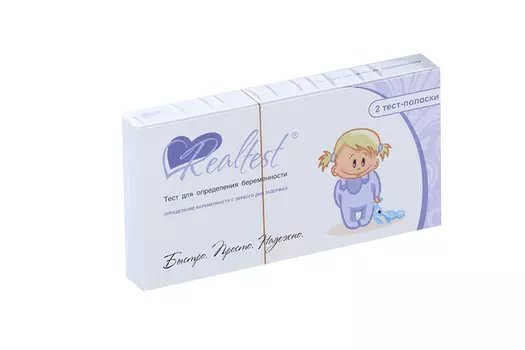 Тест на опред беремен РеалТест, 2 шт