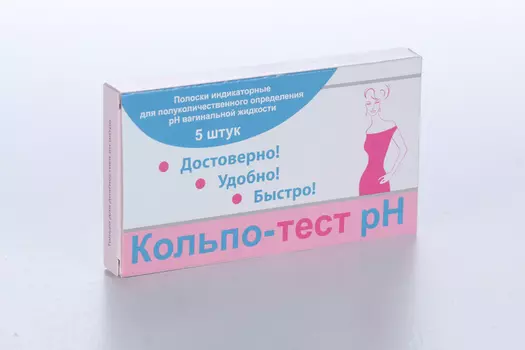 Тест-полоски Кольпотест- РН, 5 шт