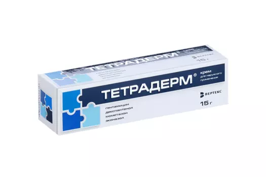 Тетрадерм, 15 г, крем для наружного применения