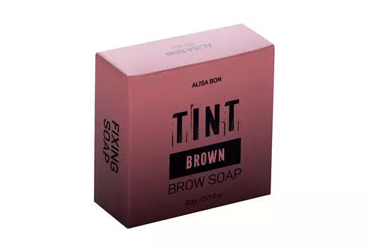 Тинт мыло фиксатор Alisa Bon д/укладки бровей с эффектом окрашивания коричневый 20 г