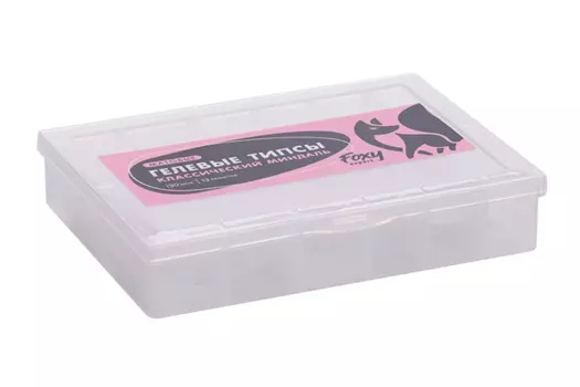 Типсы FOXY EXPERT Классический миндаль гелевые матовые 13 размеров 130 шт