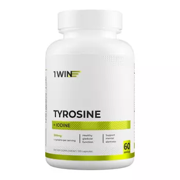 Тирозин с йодом 500 мг 1WIN, 120 шт, капсулы