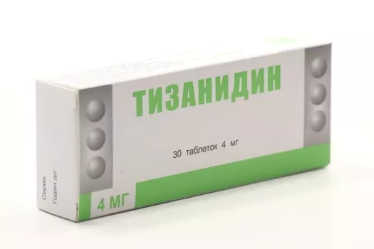 Тизанидин 4 мг, 30 шт, таблетки