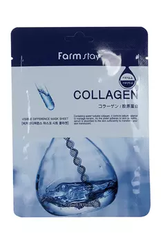 Тканевая маска FarmStay д/лица с коллагеном 23 мл