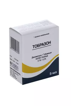 Тобразон 0.1%+0.3%, 5 мл, капли глазные