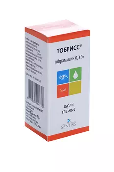Тобрисс 0.3%, 5 мл, капли глазные